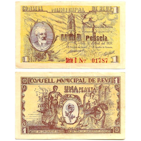 Reus. 1937. 1 Peseta (MBC+)