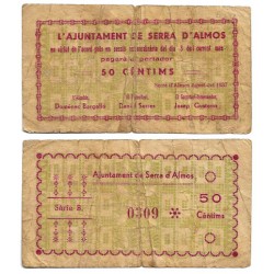 Serra d, Almos. 1937. 50 Céntimos (BC)