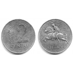 (86) Lituania. 1991. 2 Centai (EBC)