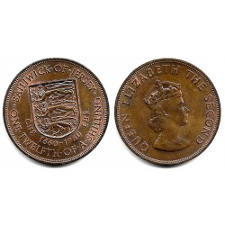 (23) Jersey. 1960. 1/12 Shilling (EBC)