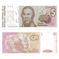 (324b) Argentina. 1985-89. 5 Australes (SC)