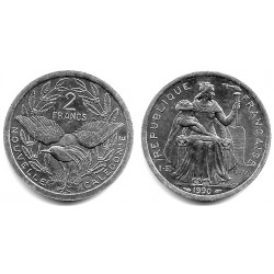 (10) Polinesia Francesa. 1990. 2 Francs (SC)