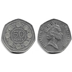 (17) Gibraltar. 1988. 50 Pence (MBC)