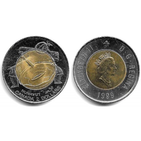 (357) Canadá. 1999. 2 Dollars (EBC)