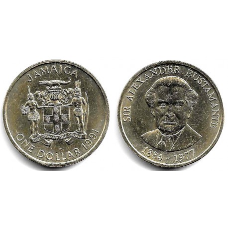 (145) Jamaica. 1991. 1 Dollar (EBC)