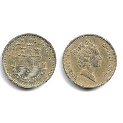 (32) Gibraltar. 1988. 1 Pound (BC+)