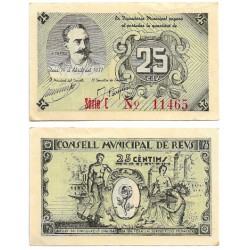 Reus. 1937. 25 Céntimos (EBC+)