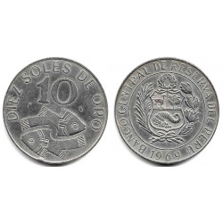 (236) Perú. 1969. 10 Soles de Oro (MBC)