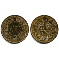 (222) Perú. 1956. 1 Sol de Oro (MBC)