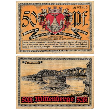 Wittenberge (Brandeburgo). 1921. 50 Pfennig (EBC+)