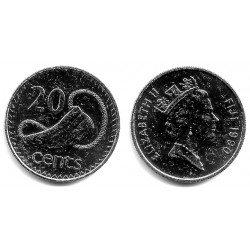 (53a) Fiji. 1990. 20 Cents (SC-)