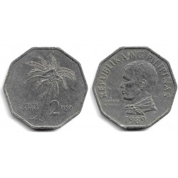 (244) Filipinas. 1989. 2 Piso (MBC)