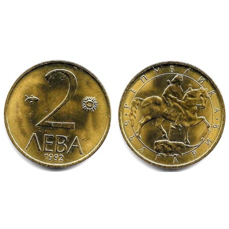 (203) Bulgaria. 1992. 2 Leva (SC)