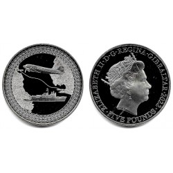Gibraltar. 2022. 5 Pounds (Proof) Avión