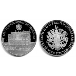 Gibraltar. 2021. 5 Pounds (Proof) Ayuntamiento