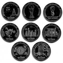 Qatar. 2022. Colección de 1 Riyal (SC) Mundial de Fútbol