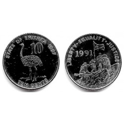 (45) Eritrea. 1997. 10 Cents (SC)