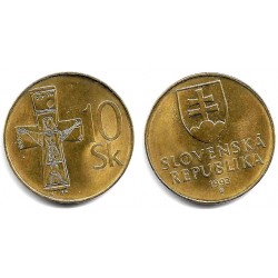 (11.1) Eslovaquia. 1993. 10 Koruna (EBC+)