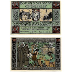 Ohrdruf (Turingia). 1921. 50 Pfennig (EBC+)