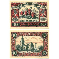 Kindelbrück (Turingia). 1920. 10 Pfennig (EBC+)