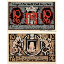 Bad Salzuflen (Renania del Norte-Westfalia). 1920-22. 10 Pfennig (EBC+)