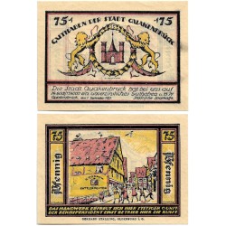Quakenbrück (Baja Sajonia). 1921. 75 Pfennig (EBC+)