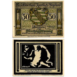 Auerbach (Sajonia). 1921. 50 Pfennig (EBC+)