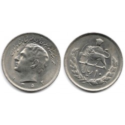 (1179) Irán. 1973/AH1352. 10 Rials (EBC+)