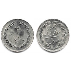 (1233) Irán. 1988/AH1367. 2 Rials (EBC+)