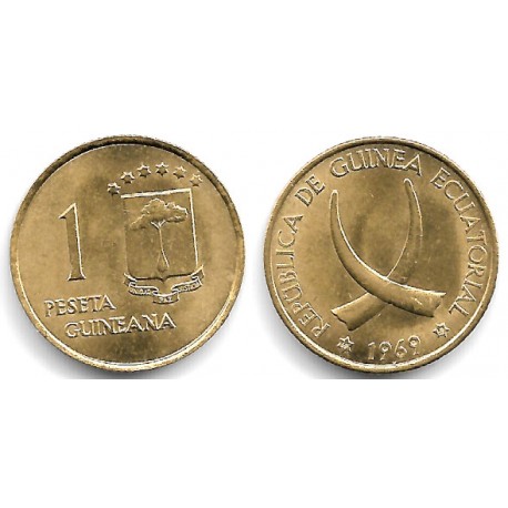 (1) Guinea Ecuatorial. 1969*(19-69). 1 Peseta (SC-)