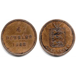 (5) Guernsey. 1868. 4 Doubles (MBC)
