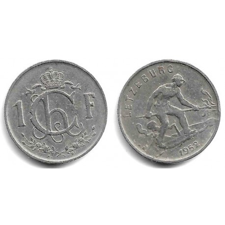 (46.2) Luxemburgo. 1952. 1 Franc (MBC)