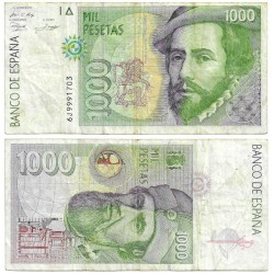 España. 1992. 1000 Pesetas (BC) Serie 6J