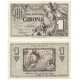 Gerona. 1937. 1 Peseta (SC-) Manchitas