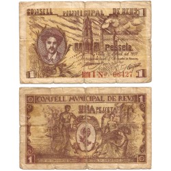 Reus. 1937. 1 Peseta (BC)