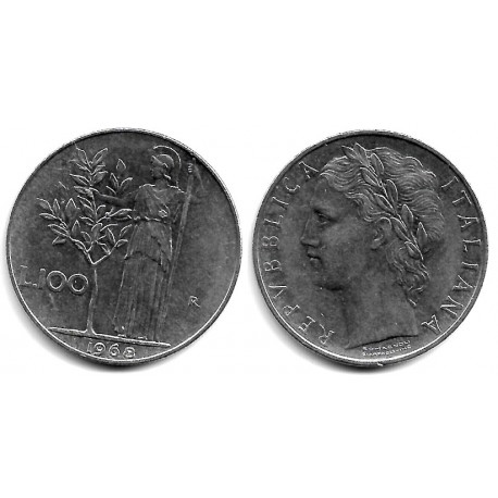 (96.1) Italia. 1968. 100 Lira (MBC+)