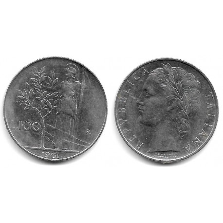 (96.1) Italia. 1961. 100 Lira (MBC)