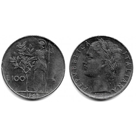 (96.1) Italia. 1965. 100 Lira (MBC+)