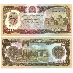 (61c) Afganistán. 1991. 1000 Afghanis (SC)