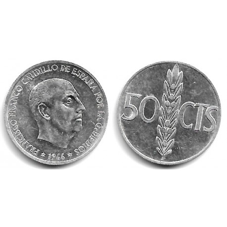 Estado Español. 1966*(19-71). 50 Céntimos (MBC+)