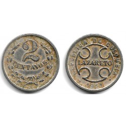 Colombia. 1921. 2 Centavos (BC) Leprosería Lazareto