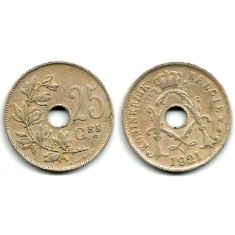 (69) Bélgica. 1921. 25 Centimes (MBC)