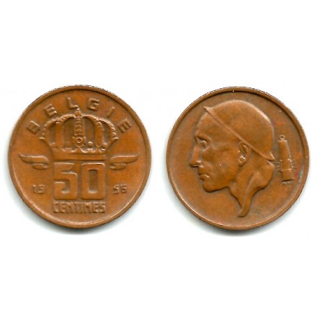 (149.1) Bélgica. 1956. 50 Centimes (MBC-)