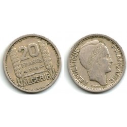 (91) Algeria. 1949. 20 Francs (MBC)