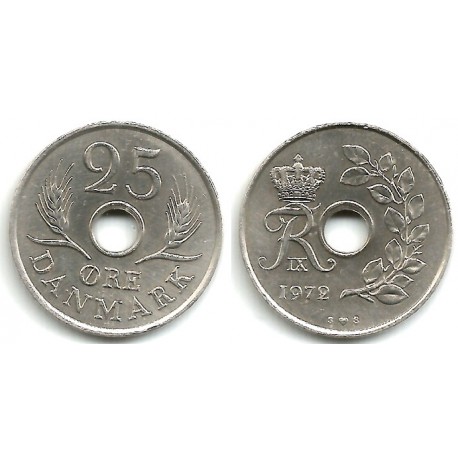 (855.2) Dinamarca. 1972. 25 Ore (EBC)