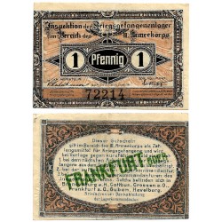 Frankfurt Oder (Brandeburg). 1917. 1 Pfennig (EBC) Campo de Prisioneros de Guerra