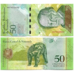 (92k) Venezuela. 2015. 50 Bolívares (SC)