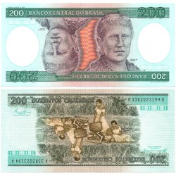 (199b) Brasil. 1981-84. 200 Cruzeiros (SC)