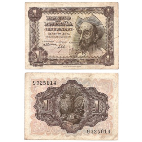 Estado Español. 1951. 1 Peseta (MBC-)