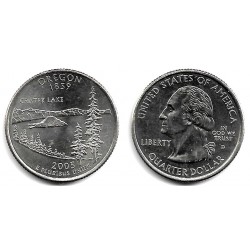 (372) Estados Unidos de América. 2005(D). Quarter Dollar (SC) Oregon